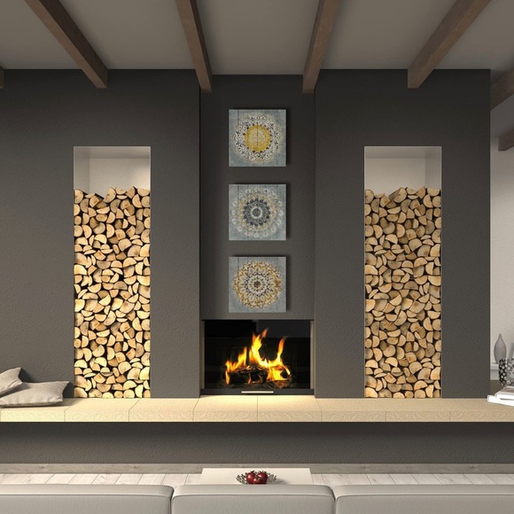 💚3pcs Living Room Decor Canvas Wall Art Bathroom Decorative Frame Wall Decor - Picture 4 of 5